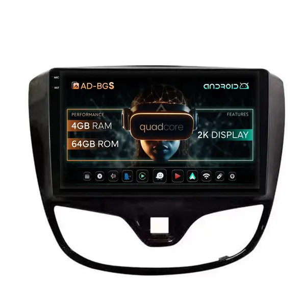 Navigatie 2K Opel Karl (2015-2019), Android, S-Quadcore 4GB RAM + 64GB ROM, 9.5 Inch - AD-BGS90042K+AD-BGRKIT385