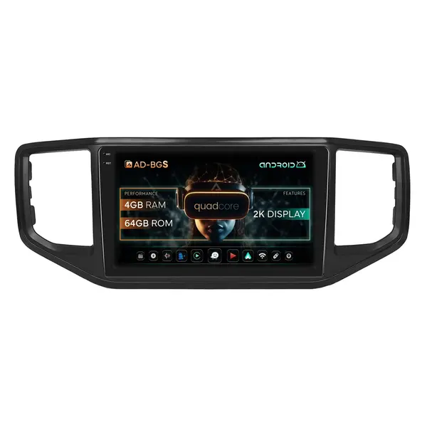 Navigatie 2K Volkswagen Amarok (2017-2021), Android, S-Quadcore 4GB RAM + 64GB ROM, 9.5 Inch - AD-BGS90042K+AD-BGRKIT030