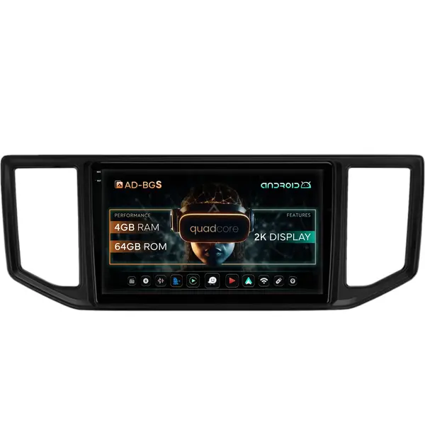 Navigatie 2K Volkswagen Crafter (2017+), Android, S-Quadcore 4GB RAM + 64GB ROM, 10.36 Inch - AD-BGS100042K+AD-BGRKIT056