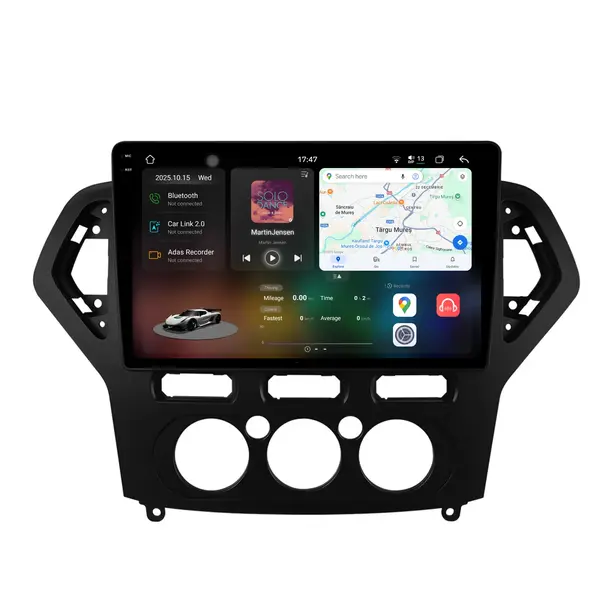 Navigatie Android Dedicata Ford Mondeo (2007-2014), 2K, 12Gb Ram, 256Gb Stocare, Carplay
