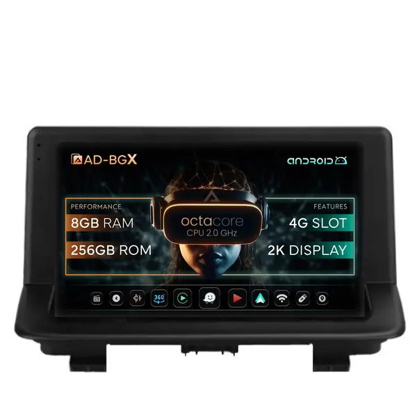 Navigatie Audi Q3 (2011-2018), Android, X-octacore 8GB RAM + 256GB ROM, 9.5 Inch - AD-BGX9008+AD-BGRKIT427