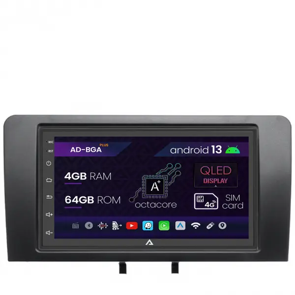 Navigatie Audi S3 RS3, Android 13, A-Octacore 4GB RAM + 64GB ROM, 7 Inch - AD-BGA1004+AD-BGRAU0112DIN