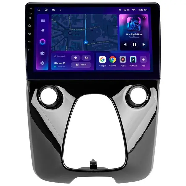Navigatie Auto MOSS M2 Peugeot 108 2014-2021 4+32GB 10" IPS Octa-core 1.6Ghz, Android 4G Bluetooth 5.1 DSP
