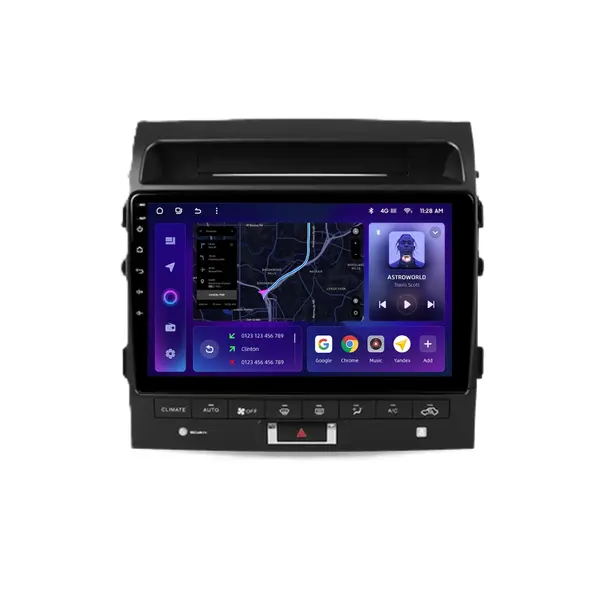 Navigatie Auto MOSS M2 Toyota Land Cruiser 11 J200 2007-2015 4+32GB 10" IPS Octa-core 1.6Ghz, Android 4G Bluetooth 5.1 DSP