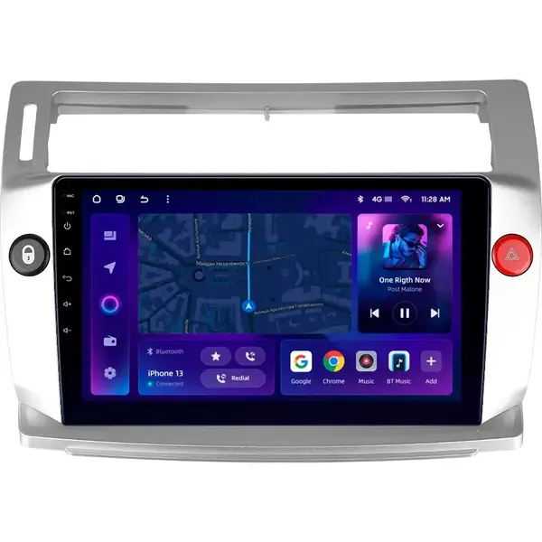 Navigatie Auto MOSS M3 Citroen C4 2004-2014 4+32GB 9" QLED Octa-core 2Ghz, Android 4G Bluetooth 5.1 DSP