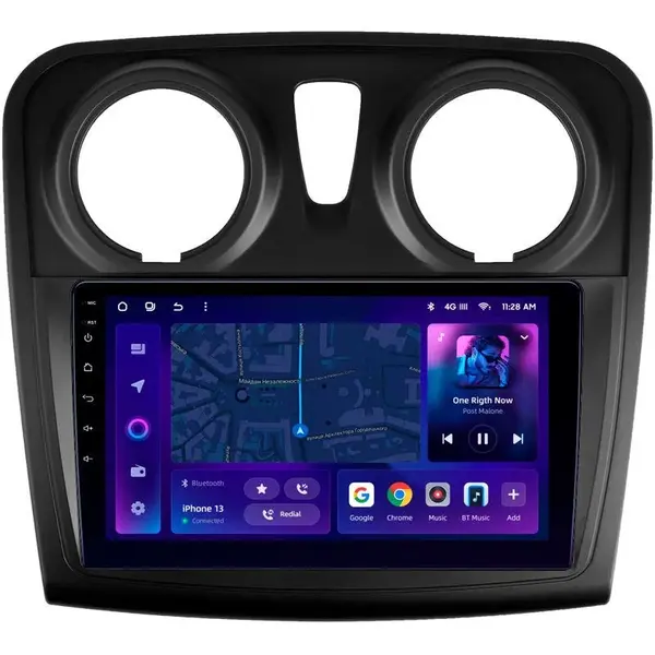 Navigatie Auto MOSS M3 Dacia Logan 2 2012-2016 4+32GB 9" QLED Octa-core 2Ghz, Android 4G Bluetooth 5.1 DSP