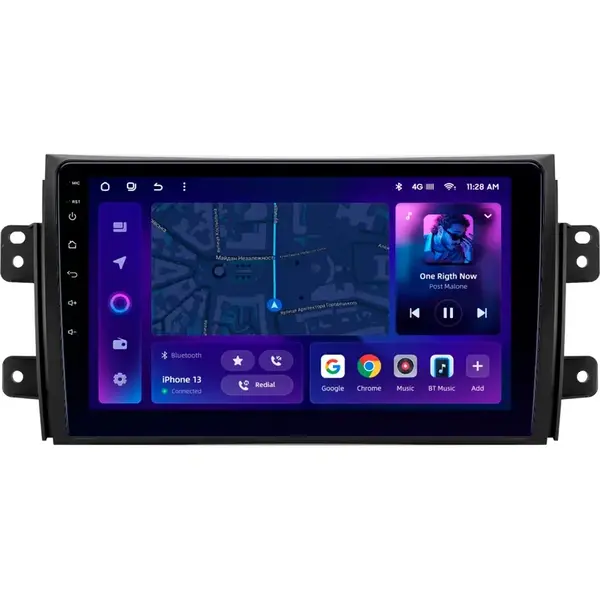 Navigatie Auto MOSS M3 Fiat Sedici 2005-2014 4+32GB 9" QLED Octa-core 2Ghz, Android 4G Bluetooth 5.1 DSP