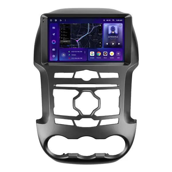 Navigatie Auto MOSS M3 Ford Ranger 3 2011-2018 4+32GB 9" QLED Octa-core 2Ghz, Android 4G Bluetooth 5.1 DSP