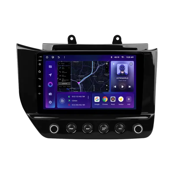 Navigatie Auto MOSS M3 Maserati GranTurismo 2007-2019 4+32GB 9" QLED Octa-core 2Ghz, Android 4G Bluetooth 5.1 DSP