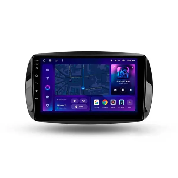 Navigatie Auto MOSS M3 Mercedes-Benz Fortwo 2014-2023 4+32GB 9" QLED Octa-core 2Ghz, Android 4G Bluetooth 5.1 DSP