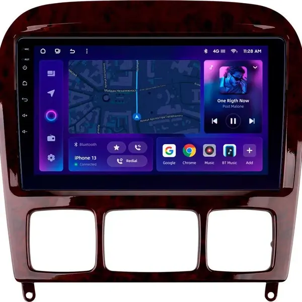 Navigatie Auto MOSS M3 Mercedes-Benz S Class W220 1998-2005 4+32GB 9" QLED Octa-core 2Ghz, Android 4G Bluetooth 5.1 DSP