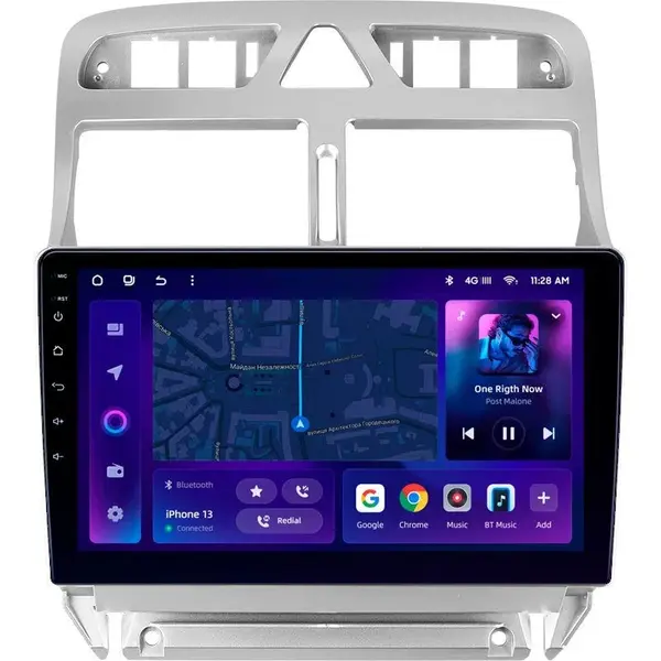 Navigatie Auto MOSS M3 Peugeot 307 2001-2008 4+32GB 9" QLED Octa-core 2Ghz, Android 4G Bluetooth 5.1 DSP