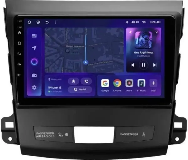 Navigatie Auto MOSS M3 Peugeot 4007 2007-2012 4+32GB 9" QLED Octa-core 2Ghz, Android 4G Bluetooth 5.1 DSP
