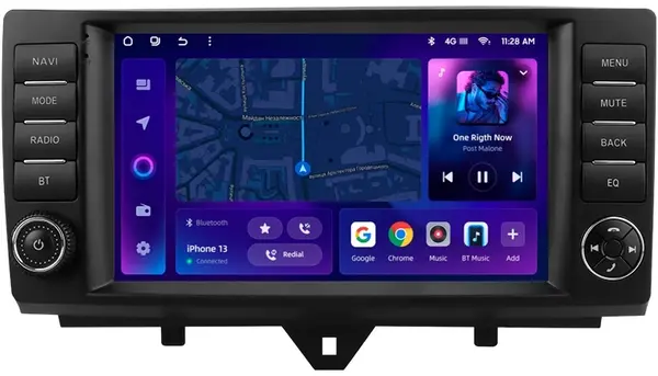 Navigatie Auto MOSS M3 Smart Fortwo 2007-2014 4+32GB 9" QLED Octa-core 2Ghz, Android 4G Bluetooth 5.1 DSP