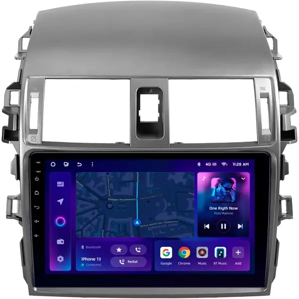 Navigatie Auto MOSS M3 Toyota Corolla 10 2006-2013 4+32GB 9" QLED Octa-core 2Ghz, Android 4G Bluetooth 5.1 DSP