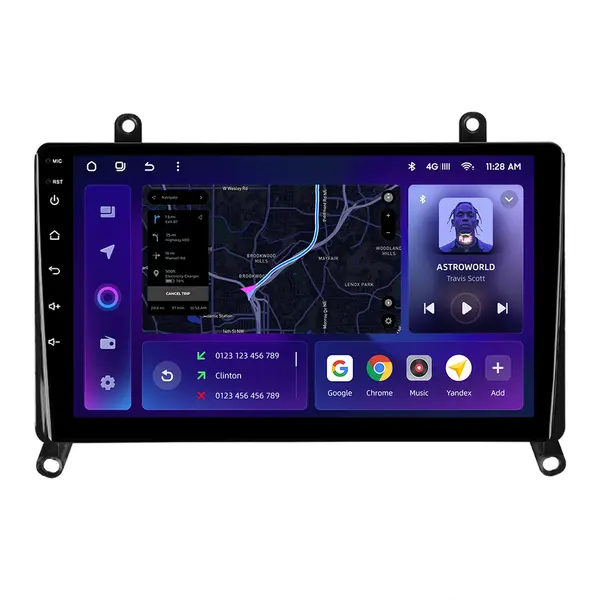 Navigatie Auto MOSS M3 Toyota GranAce 1 2019-2022 4+32GB 9" QLED Octa-core 2Ghz, Android 4G Bluetooth 5.1 DSP