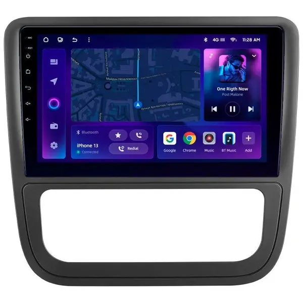 Navigatie Auto MOSS M3 Volkswagen Scirocco 2008-2017 4+32GB 9" QLED Octa-core 2Ghz, Android 4G Bluetooth 5.1 DSP