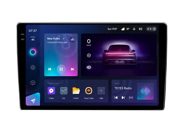 Navigatie Auto Teyes CC3 2K 360° Fiat 500 L 2012-2018 6+128GB 10.36" QLED Octa-core 2Ghz, Android 4G Bluetooth 5.1 DSP