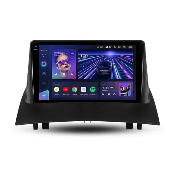Navigatie Auto Teyes CC3 2K 360 Renault Megane 2 2002-2009 6+128GB 9.5 QLED Octa-core 2Ghz, Android 4G Bluetooth 5.1 DSP