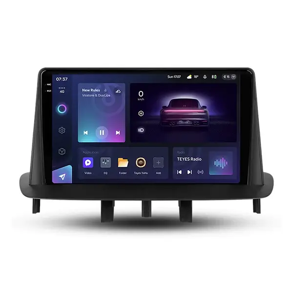 Navigatie Auto Teyes CC3 2K 360 Renault Megane 3 2008-2014 6+128GB 9.5 QLED Octa-core 2Ghz, Android 4G Bluetooth 5.1 DSP