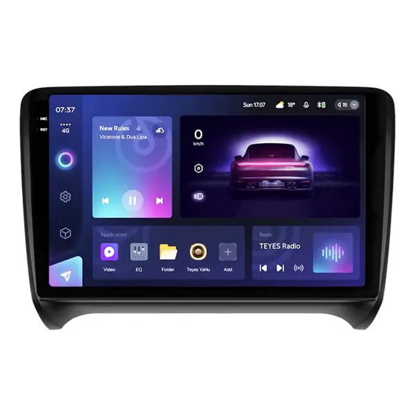 Navigatie Auto Teyes CC3 2K Audi TT 8J 2006-2014 4+32GB 9.5" QLED Octa-core 2Ghz Android 4G Bluetooth 5.1 DSP