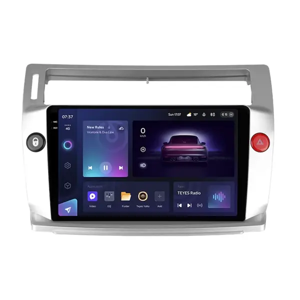 Navigatie Auto Teyes CC3 2K Citroen C4 2004-2014 4+32GB 9.5" QLED Octa-core 2Ghz Android 4G Bluetooth 5.1 DSP