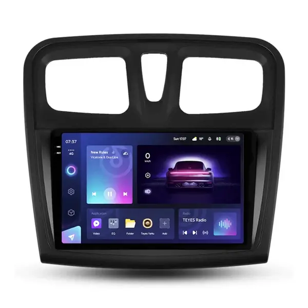 Navigatie Auto Teyes CC3 2K Dacia Logan 2 2016-2020 4+64GB 9.5" QLED Octa-core 2Ghz Android 4G Bluetooth 5.1 DSP