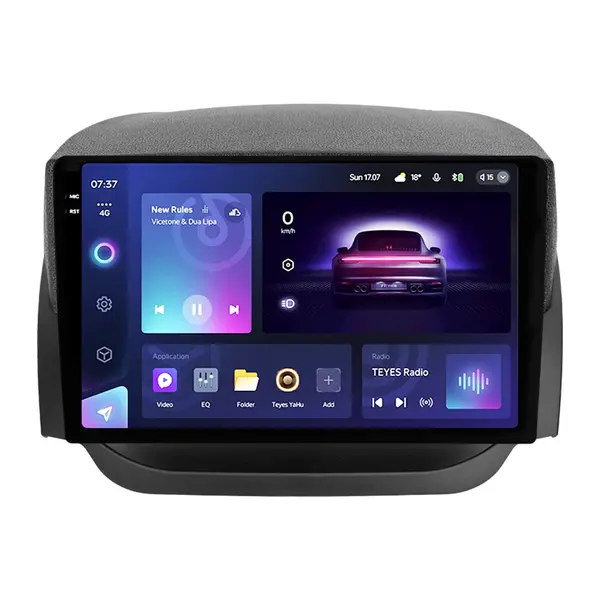 Navigatie Auto Teyes CC3 2K Ford EcoSport 2014-2023 6+128GB 9.5 QLED Octa-core 2Ghz, Android 4G Bluetooth 5.1 DSP