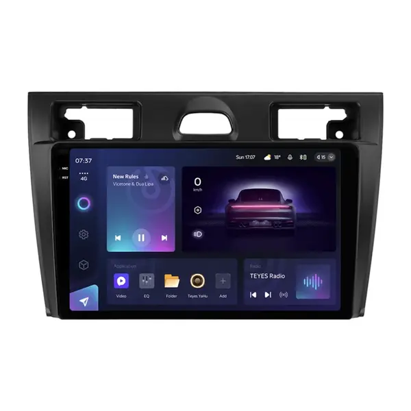 Navigatie Auto Teyes CC3 2K Ford Fiesta 5 2002-2008 4+64GB 9.5" QLED Octa-core 2Ghz, Android 4G Bluetooth 5.1 DSP
