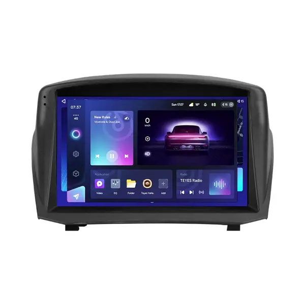 Navigatie Auto Teyes CC3 2K Ford Fiesta 6 2008-2019 4+64GB 9.5" QLED Octa-core 2Ghz, Android 4G Bluetooth 5.1 DSP