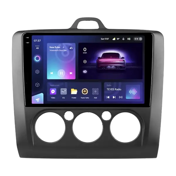 Navigatie Auto Teyes CC3 2K Ford Focus 2 2005-2010 4+32GB 9.5" QLED Octa-core 2Ghz, Android 4G Bluetooth 5.1 DSP