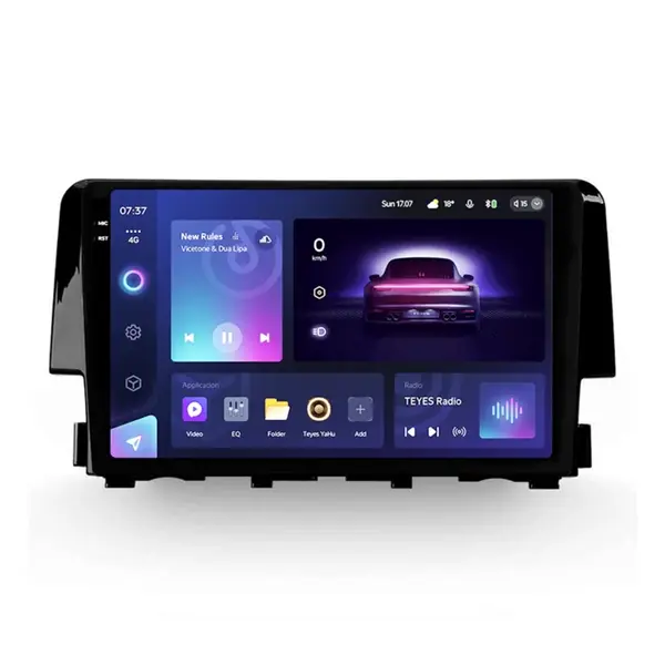 Navigatie Auto Teyes CC3 2K Honda Civic 10 2015-2020 4+32GB 9.5" QLED Octa-core 2Ghz Android 4G Bluetooth 5.1 DSP