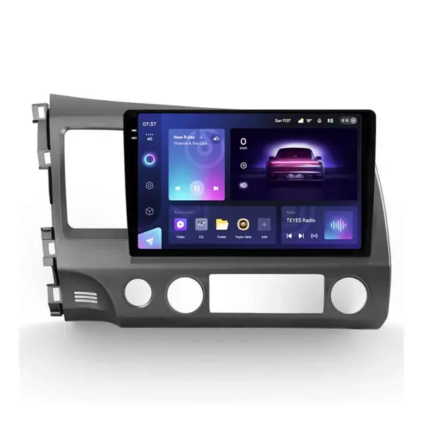 Navigatie Auto Teyes CC3 2K Honda Civic 8 2005-2012 4+32GB 10.36" QLED Octa-core 2Ghz Android 4G Bluetooth 5.1 DSP