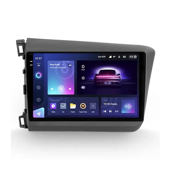 Navigatie Auto Teyes CC3 2K Honda Civic 9 2011-2017 4+64GB 9.5" QLED Octa-core 2Ghz Android 4G Bluetooth 5.1 DSP