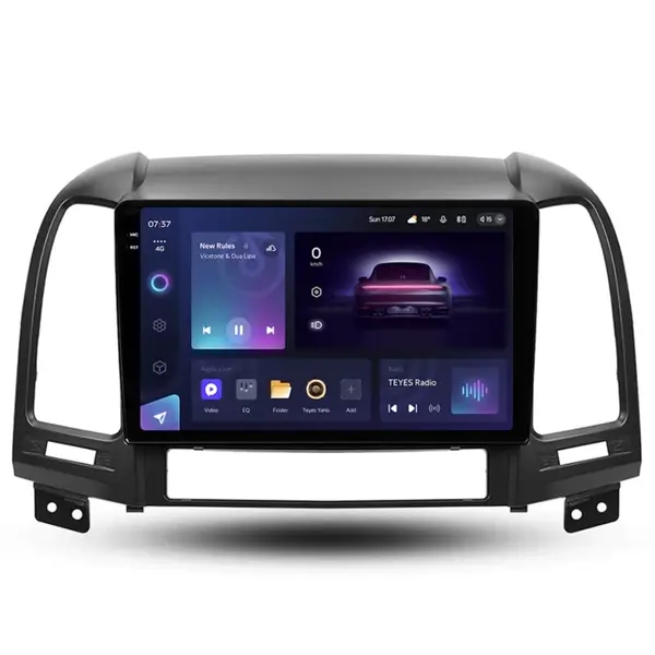Navigatie Auto Teyes CC3 2K Hyundai Santa Fe 2 2007-2012 6+128GB 9.5" QLED Octa-core 2Ghz Android 4G Bluetooth 5.1 DSP