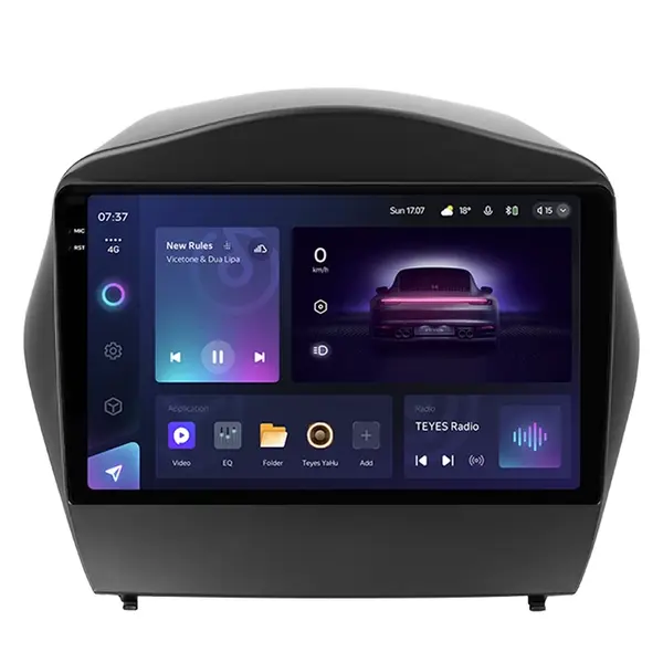 Navigatie Auto Teyes CC3 2K Hyundai Tucson 2 2009-2015 4+64GB 9.5" QLED Octa-core 2Ghz, Android 4G Bluetooth 5.1 DSP