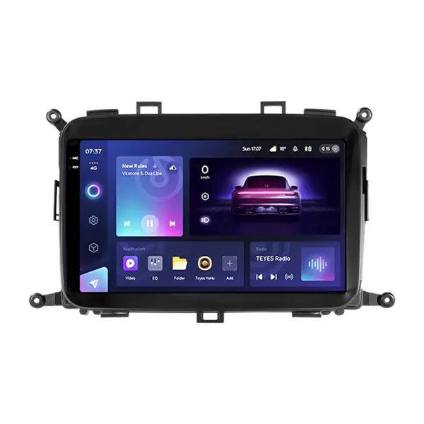 Navigatie Auto Teyes CC3 2K Kia Carens 3 2013-2019 6+128GB 9.5" QLED Octa-core 2Ghz, Android 4G Bluetooth 5.1 DSP