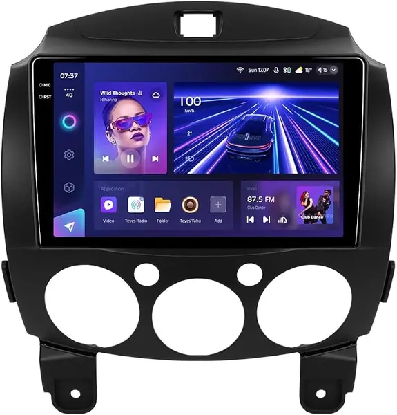 Navigatie Auto Teyes CC3 2K Mazda Demio 2007-2014 6+128GB 9.5" QLED Octa-core 2Ghz, Android 4G Bluetooth 5.1 DSP