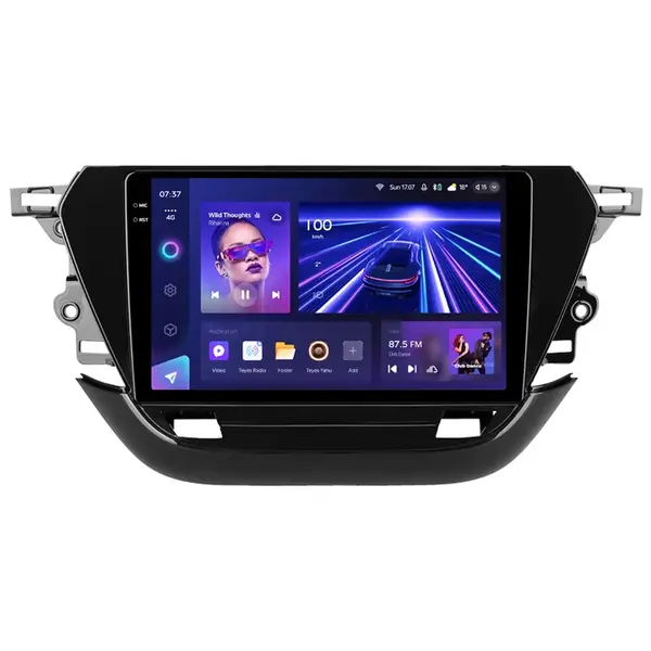 Navigatie Auto Teyes CC3 2K Opel Corsa F 2019-2023 4+64GB 9.5 QLED Octa-core 2Ghz, Android 4G Bluetooth 5.1 DSP