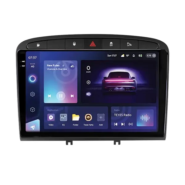 Navigatie Auto Teyes CC3 2K Peugeot 308 2007-2015 4+32GB 9.5" QLED Octa-core 2Ghz Android 4G Bluetooth 5.1 DSP