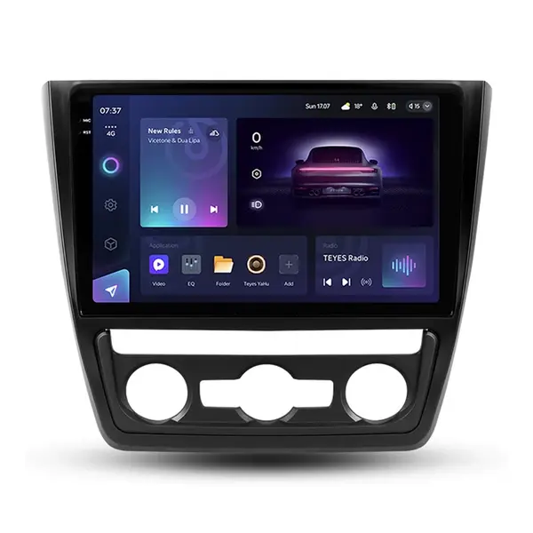 Navigatie Auto Teyes CC3 2K Skoda Yeti 2014-2017 4+32GB 10.36" QLED Octa-core 2Ghz Android 4G Bluetooth 5.1 DSP
