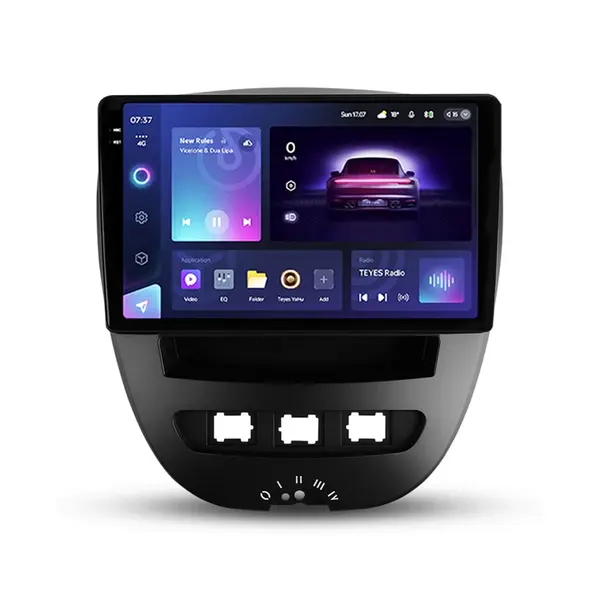Navigatie Auto Teyes CC3 2K Toyota Aygo 2005-2014 4+64GB 10.36 QLED Octa-core 2Ghz, Android 4G Bluetooth 5.1 DSP