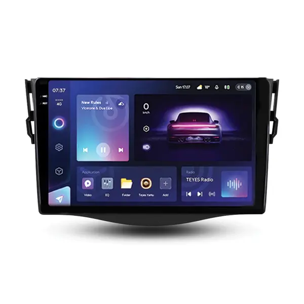 Navigatie Auto Teyes CC3 2K Toyota RAV4 XA30 2005-2013 4+64GB 9.5" QLED Octa-core 2Ghz, Android 4G Bluetooth 5.1 DSP