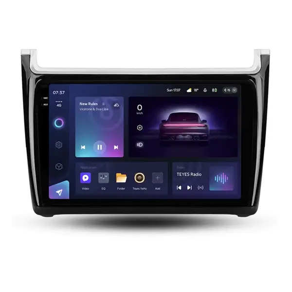Navigatie Auto Teyes CC3 2K Volkswagen Polo 5 2008-2020 4+32GB 9.5" QLED Octa-core 2Ghz Android 4G Bluetooth 5.1 DSP