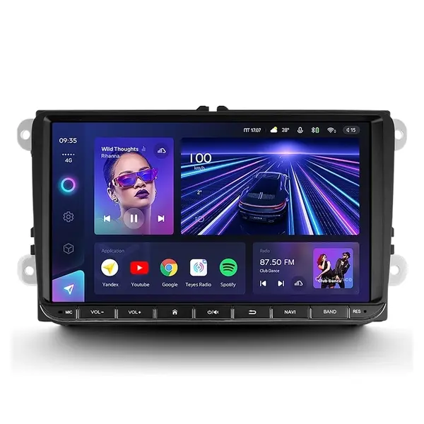 Navigatie auto Teyes CC3 Universala Skoda 4+32 QLED 9" Octa-core 1.8Ghz Android 4G Bluetooth DSP