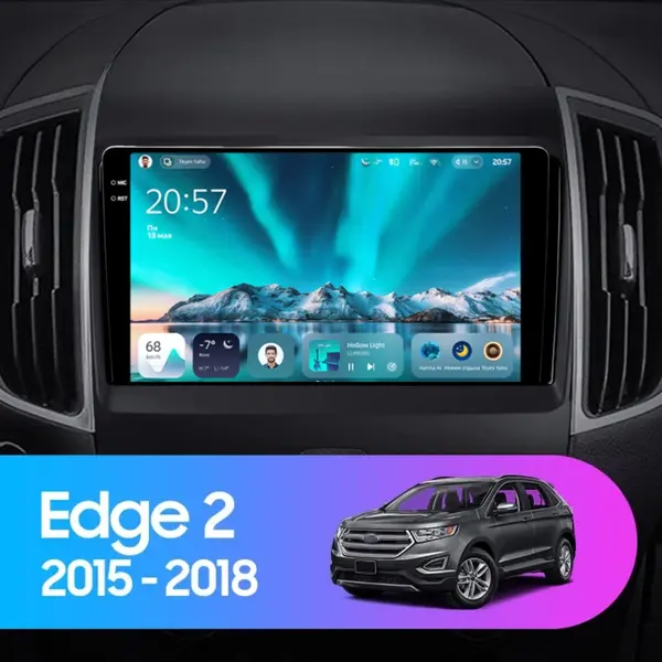 Navigatie Auto Teyes CC4 Ford Edge 2 2015-2018 6+128GB 9.5" QLED Octa-core 2.7Ghz, Android 4G Bluetooth 5.1 DSP