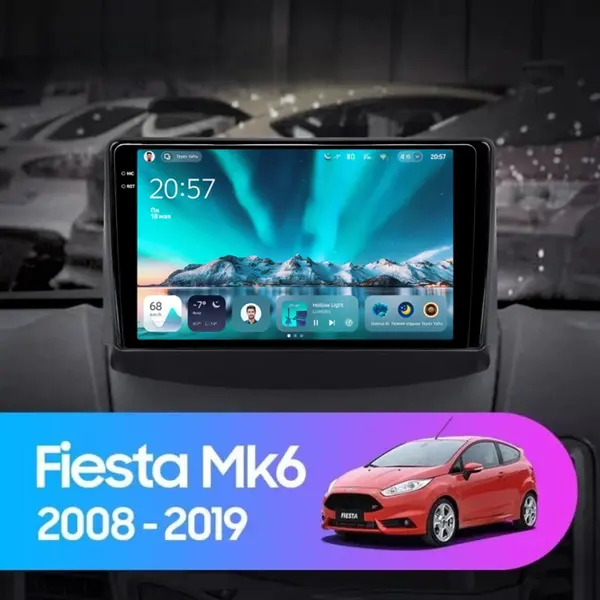 Navigatie Auto Teyes CC4 Ford Fiesta 6 2008-2019 8+128GB 9.5" QLED Octa-core 2.7Ghz, Android 4G Bluetooth 5.1 DSP