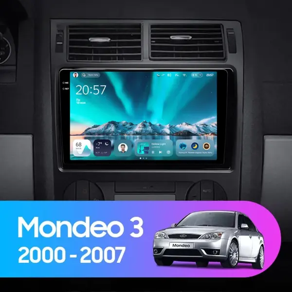 Navigatie Auto Teyes CC4 Ford Mondeo 2 2001-2007 6+64GB 9.5" QLED Octa-core 2.7Ghz, Android 4G Bluetooth 5.1 DSP