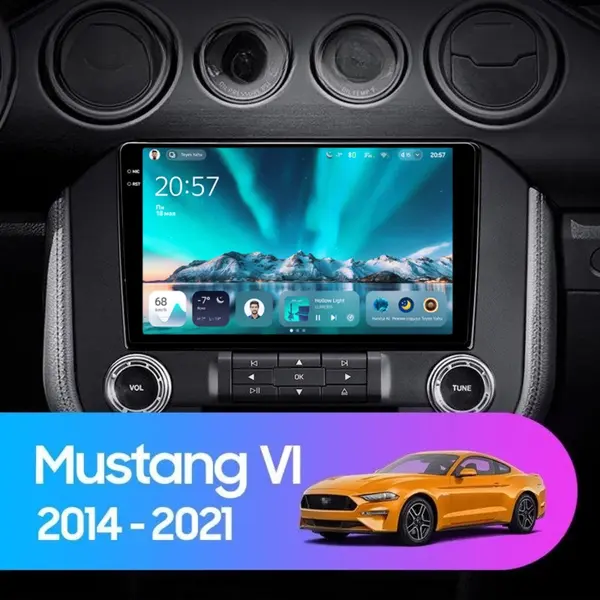 Navigatie Auto Teyes CC4 Ford Mustang 6 2015-2023 6+128GB 9.5" QLED Octa-core 2.7Ghz, Android 4G Bluetooth 5.1 DSP