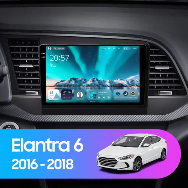 Navigatie Auto Teyes CC4 Hyundai Elantra 6 2015-2018 6+64GB 9.5" QLED Octa-core 2.7Ghz, Android 4G Bluetooth 5.1 DSP